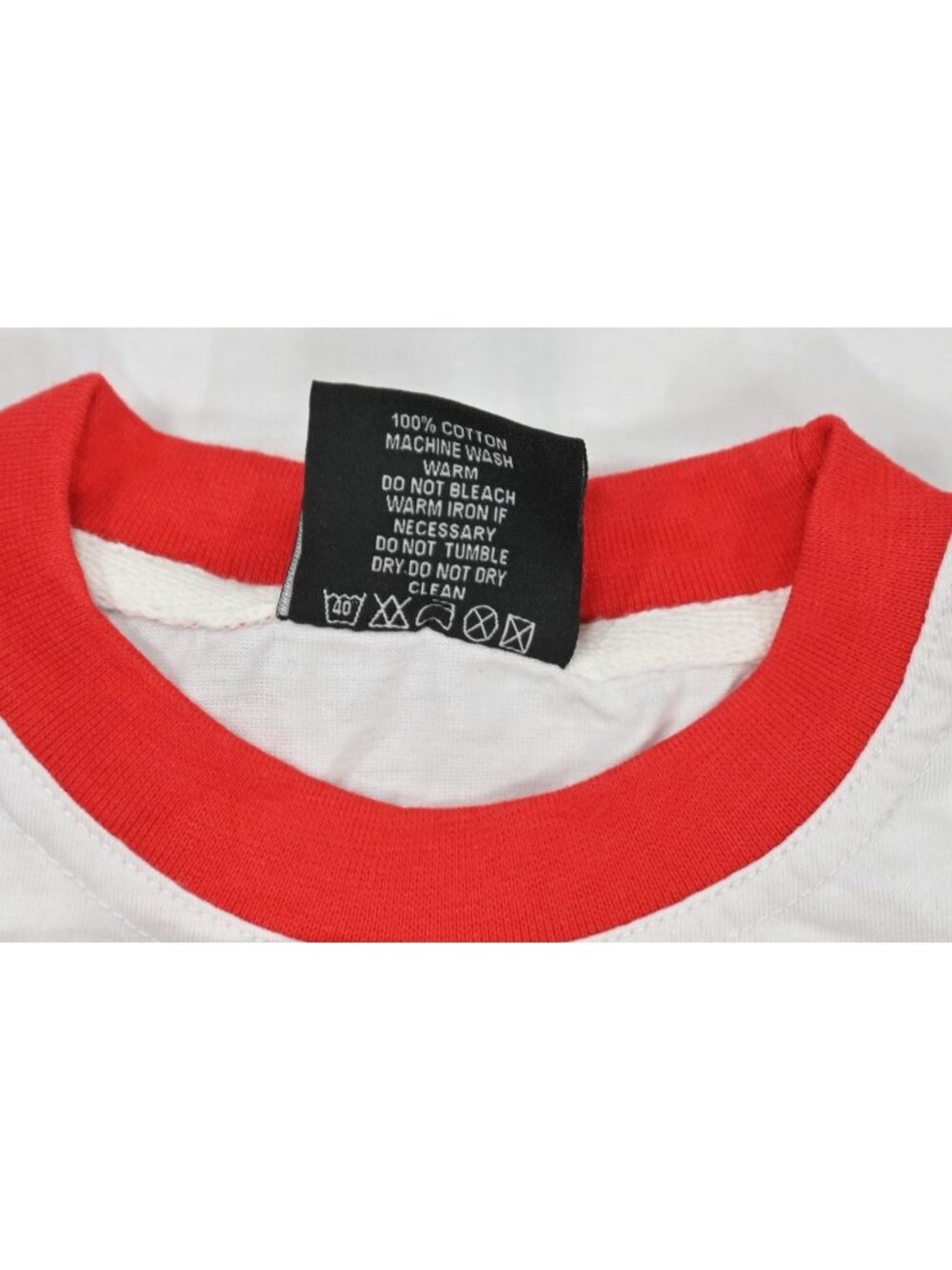 Puerto Rico Baby Ringer Tee in White Red - Picture 3 of 3